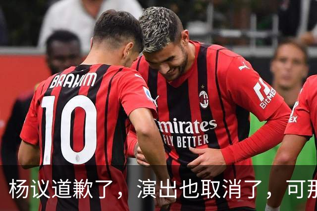 杨议道歉了，演出也取消了，可那句“误会”什么都没解决。